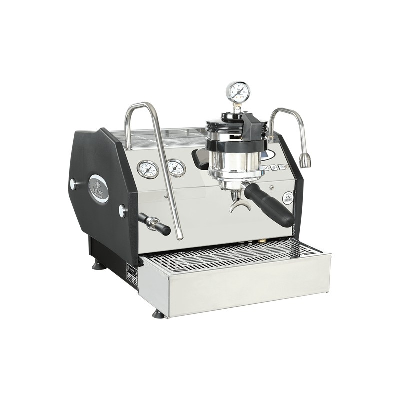 La Marzocco GS3 MP — paddle en manometer, schuin van voren