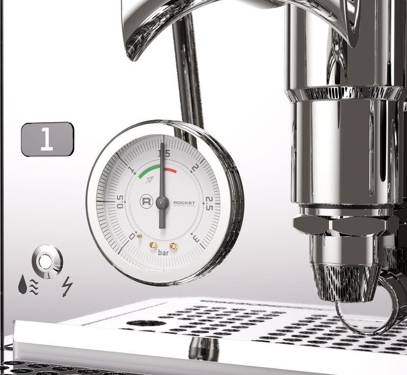 Rocket Mozzafiato R Fast — manometer en display